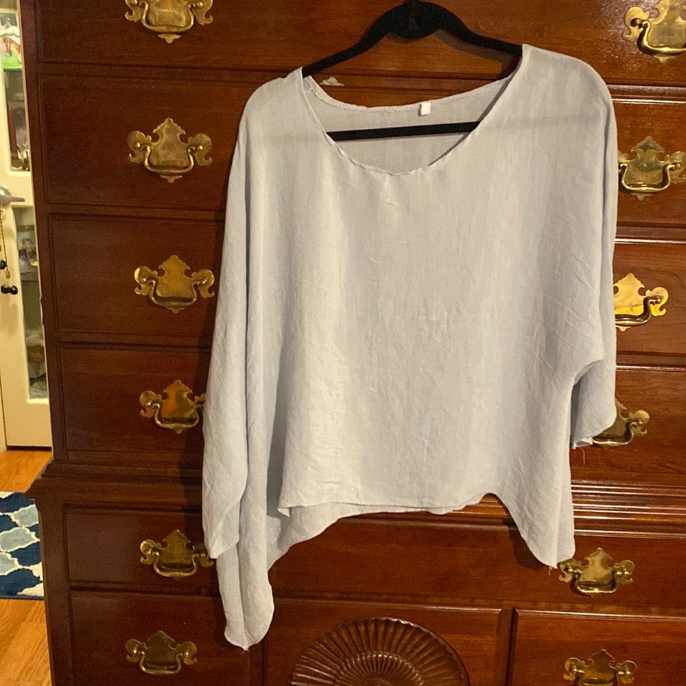 Blue size large  ladies top. $$8.00